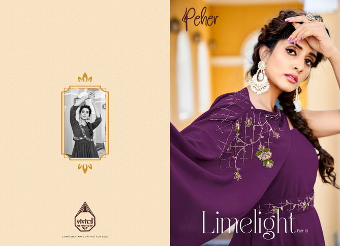 Lime Light Fancy Stylish Designer Festive Wear Heavy Long Kurtis collection